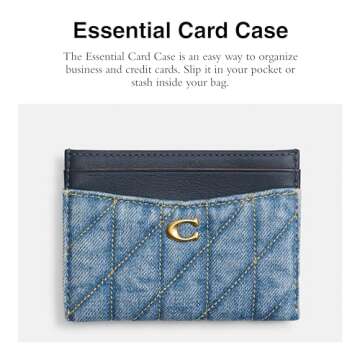 Coach Essential Card Case, Indigo