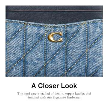 Coach Essential Card Case, Indigo