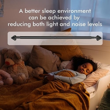 GXOACKJ Adjustable Black Curtain Rods for Any Window