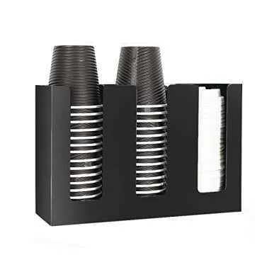 Tirifer Acrylic Coffee Cup Dispenser for Easy Organization