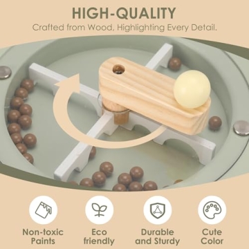 Pithfor Kids Wooden Coffee Maker Toy for Creative Play