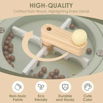 Pithfor Kids Wooden Coffee Maker Toy for Creative Play