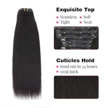 Shop Hair Extensions for Black Women 20 Inch Yaki Straight