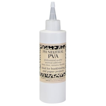 Books By Hand, PH Neutral PVA Adhesive - Acid-Free, Dries Clear, Best for Bookbinding 8 Ounce
