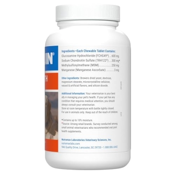 Cosequin Joint Health Supplement for Dogs, 60 Chewable Tablets