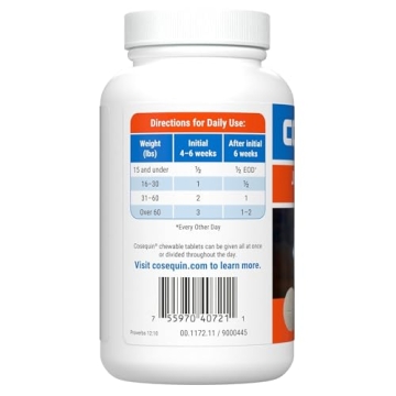 Cosequin Joint Health Supplement for Dogs, 60 Chewable Tablets