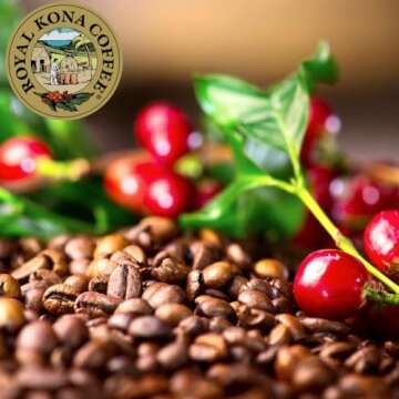 ROYAL KONA COFFEE - Medium Roast Ground Coffee, Toasted Coconut Flavor, 8 Ounce