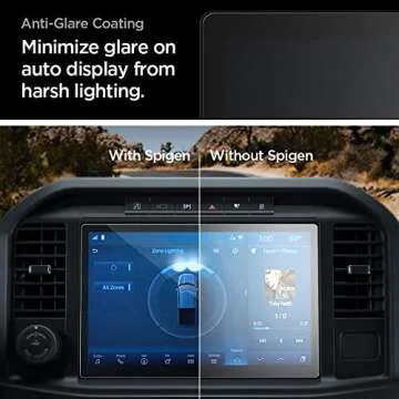 Spigen Tempered Glass Screen Protector [GlasTR Slim] designed for Ford F-150, Ford F-150 Lightning, Ford Expedition 12 inch Dashboard Touchscreen