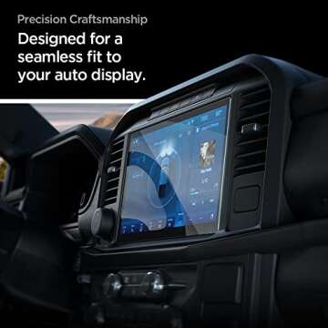 Spigen Tempered Glass Screen Protector [GlasTR Slim] designed for Ford F-150, Ford F-150 Lightning, Ford Expedition 12 inch Dashboard Touchscreen