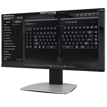 Ergonomic KINESIS Freestyle Edge RGB Keyboard for Comfort