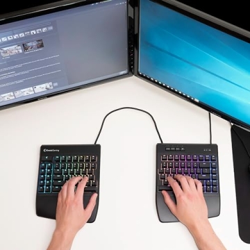 Ergonomic KINESIS Freestyle Edge RGB Keyboard for Comfort