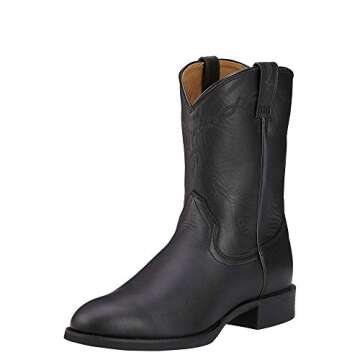 ARIAT Mens Heritage Roper Western Boot Black 7 Wide