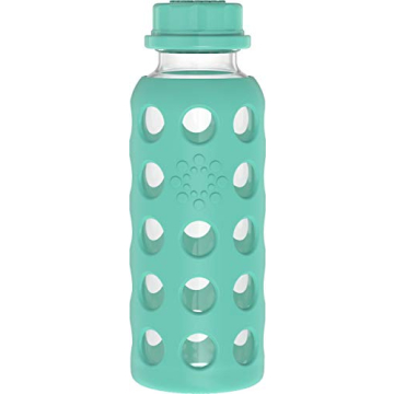 Lifefactory 9-Ounce Glass Water Bottle with Silicone Sleeve