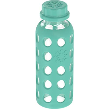 Lifefactory 9-Ounce Glass Water Bottle with Silicone Sleeve