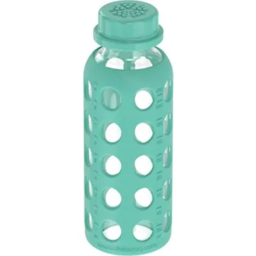 Lifefactory 9-Ounce Glass Water Bottle with Silicone Sleeve
