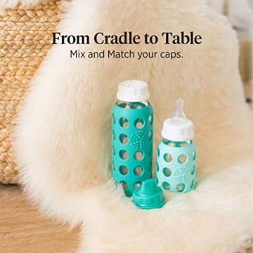 Lifefactory 9-Ounce Glass Water Bottle with Silicone Sleeve