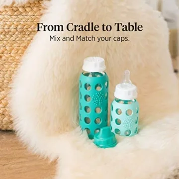 Lifefactory 9-Ounce Glass Water Bottle with Silicone Sleeve