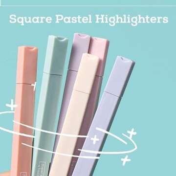 BAISDY 12Pcs Pastel Highlighters for Journals and Planners