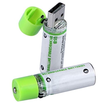 GreenEarth USB Rechargeable AA Batteries | 1450 mAh with Quick Charge USB
