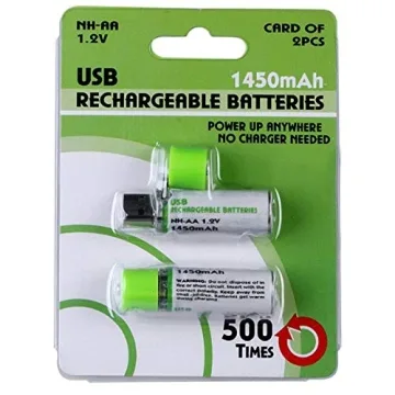 GreenEarth USB Rechargeable AA Batteries | Long-lasting Power