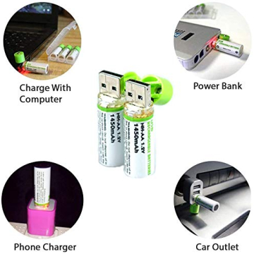 GreenEarth USB Rechargeable AA Batteries | Long-lasting Power