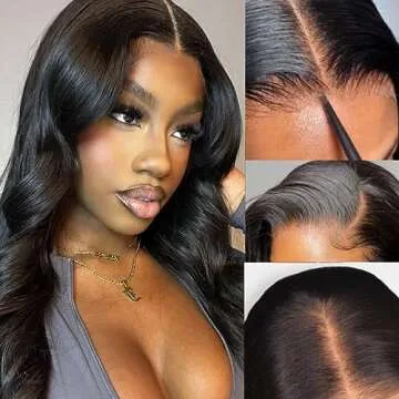Nadula Bye Bye Knots Wig Body Wave 7x5 Invisible Knots HD Lace Front Put on and Go Glueless Wigs Human Hair Pre Plucked Pre Cut Hairline 180% Density 24inch