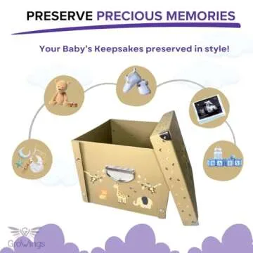 GroWings Baby Keepsake Box – Preserve Precious Memories
