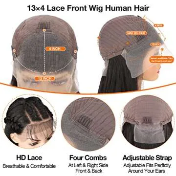 Eyefanniy Lace Front Wigs for Black Women - Body Wave Style