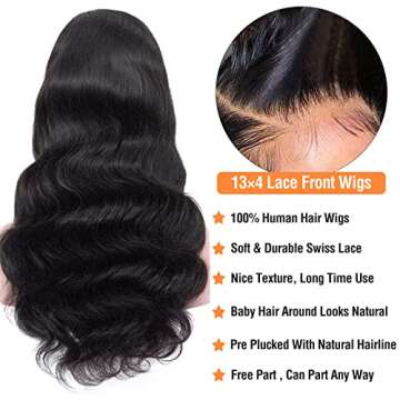 Eyefanniy Lace Front Wigs for Black Women - Body Wave Style