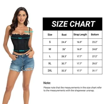 Raxnode Lace Bustier Corset Tops for Women