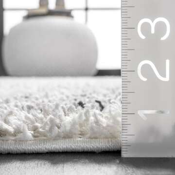 nuLOOM Nieves Moroccan Diamond Tassel Area Rug, 8x10, Off-white