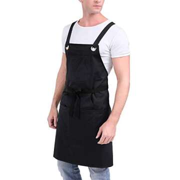 Sturdy Cotton Apron with Large Pockets - Unisex
