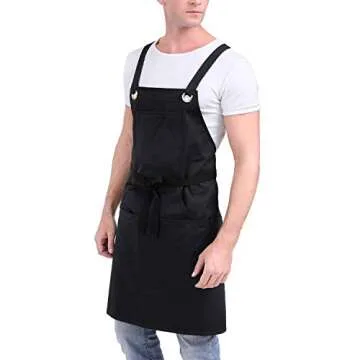Sturdy Cotton Apron with Large Pockets - Unisex