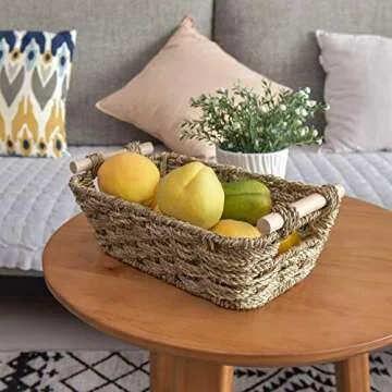 GRANNY SAYS Hand-Woven Storage Baskets Set of 2 | Eco-Friendly
