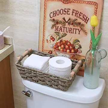 GRANNY SAYS Hand-Woven Storage Baskets Set of 2 | Eco-Friendly