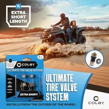 Colby Valve Ultimate Permanent Tire Valve Stem Replacement System | Valve Stem Short | No Need to Remove Tire | Tire Valve Stem Kit Made in USA from Quality 360 Brass Components