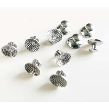 30 Pcs New Dental Lingual Buttons Round Base Orthodontic Dental Materials Dentist Orthodontist