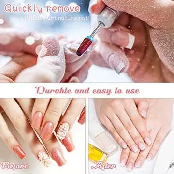 Nail Carbide 5 in 1 Bit Set for Easy Acrylic Removal