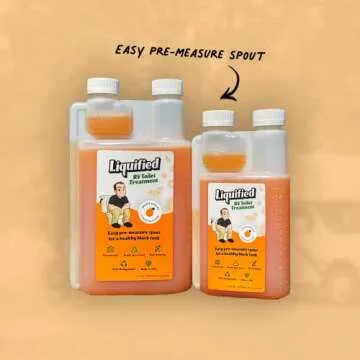 Liquified RV Toilet Treatment - Black Holding Tank Digester - Odor Eliminator - Orange Scent - Matts RV Reviews (Orange, 16oz)