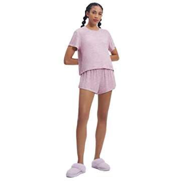 UGG Women's Aniyah Set Sleepwear, Pink Multi Heather, S