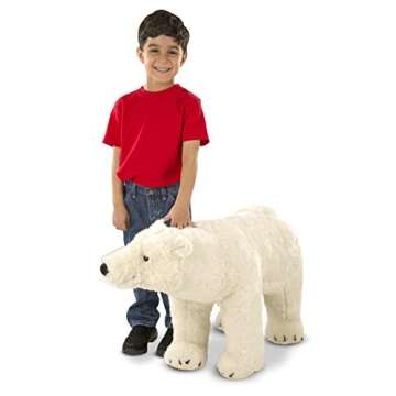Melissa & Doug Giant Polar Bear - Lifelike Stuffed Animal (nearly 3 feet long)