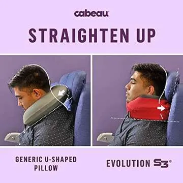 Cabeau Evolution S3 Travel Pillow - Ultimate Neck Support