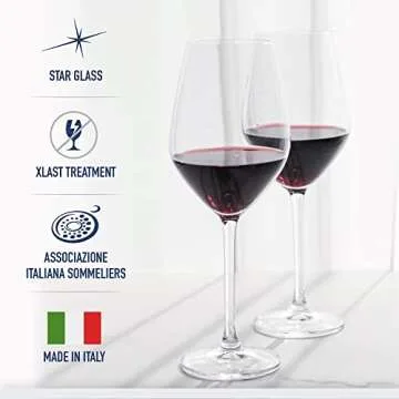 Premium Italian Wine Glass Set - Bormioli Rocco InAlto