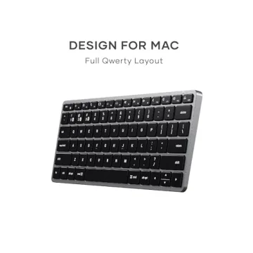 Satechi Slim X1 Keyboard for Mac – Bluetooth, Backlit,& Multi-Device