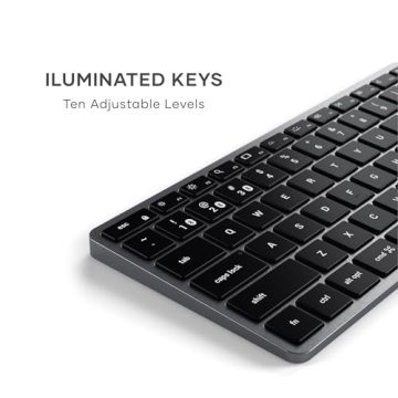 Satechi Slim X1 Keyboard for Mac – Bluetooth, Backlit,& Multi-Device
