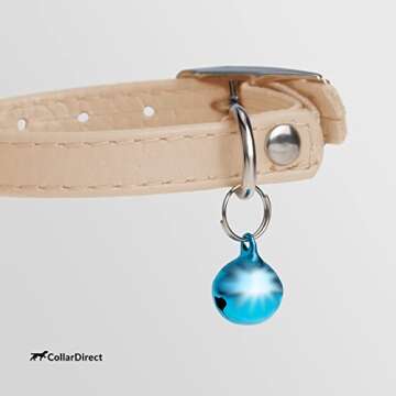 CollarDirect Leather Cat Collar with Bell - Safe & Stylish for Kittens