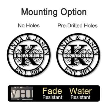 Personalized Family Name Sign Custom Last Name Metal Sign Personalized Metal Sign Personalized Monogram Wall Decor Split Letter Name Metal Monogram Signs