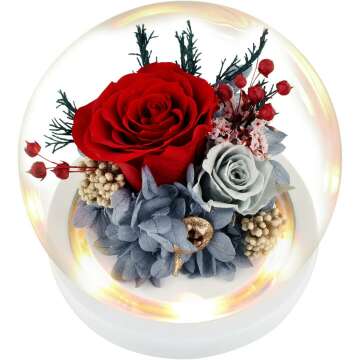 Eternal Rose Gift in Glass Dome for All Occasions