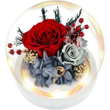Eternal Rose Gift in Glass Dome for All Occasions