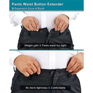 Pants Waist Extender for Comfort – 16Pcs Button Set